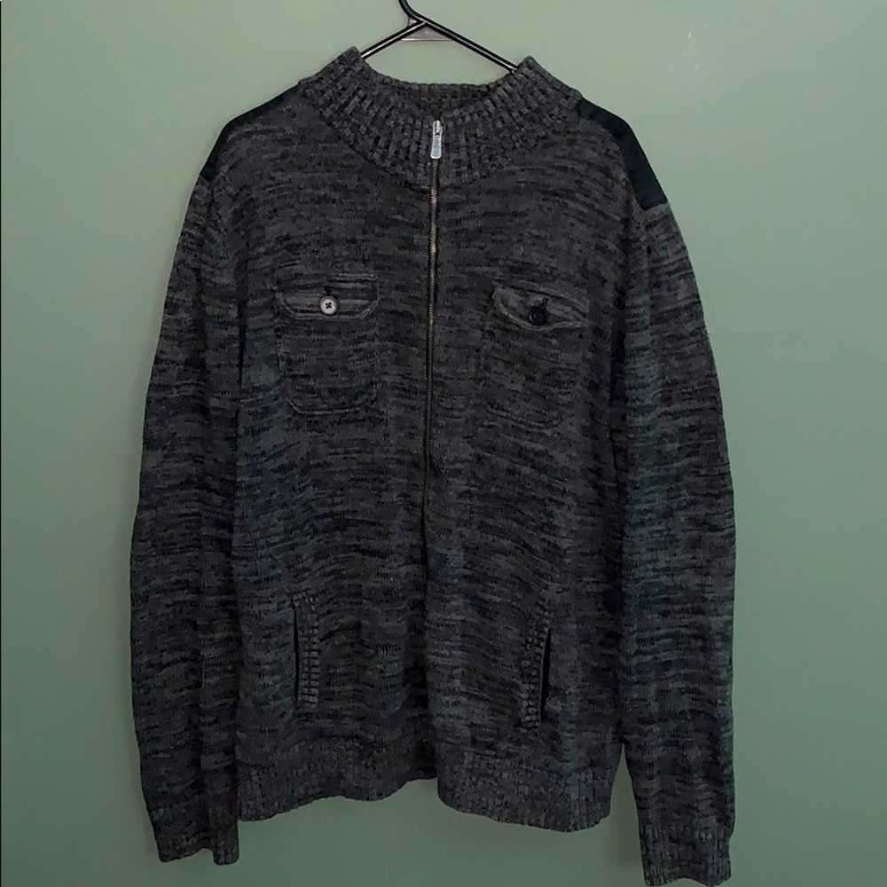 Grey Zipup Jacket Apt. 9
